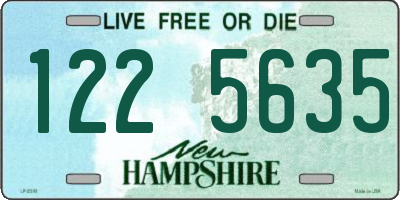 NH license plate 1225635