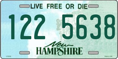 NH license plate 1225638