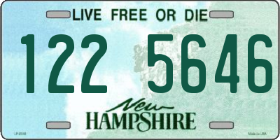 NH license plate 1225646