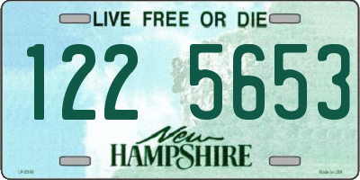 NH license plate 1225653