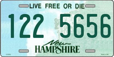 NH license plate 1225656