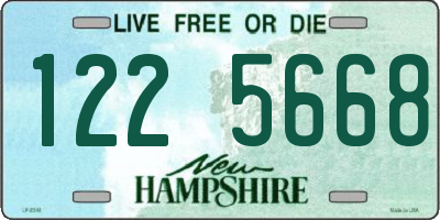 NH license plate 1225668