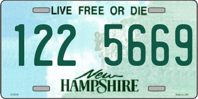 NH license plate 1225669