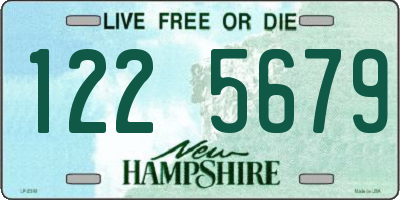 NH license plate 1225679