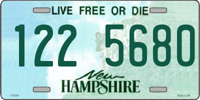 NH license plate 1225680