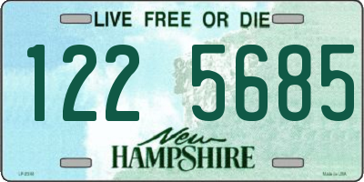 NH license plate 1225685