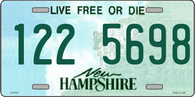 NH license plate 1225698