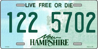 NH license plate 1225702
