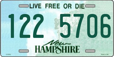 NH license plate 1225706