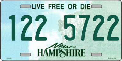 NH license plate 1225722