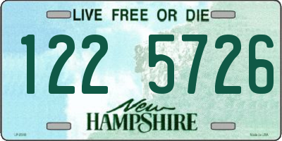 NH license plate 1225726