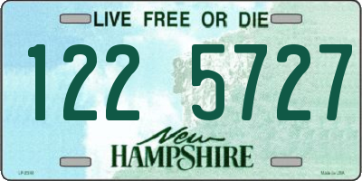 NH license plate 1225727