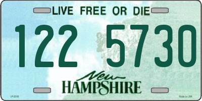 NH license plate 1225730