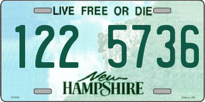 NH license plate 1225736