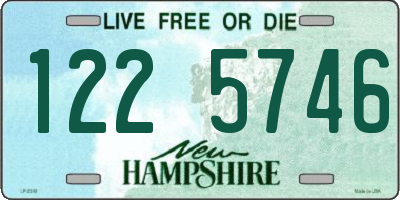 NH license plate 1225746