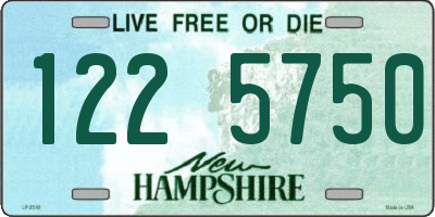 NH license plate 1225750