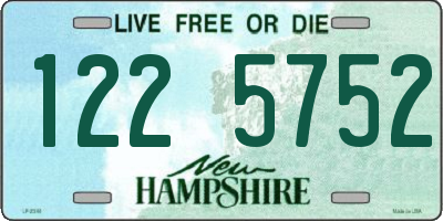 NH license plate 1225752