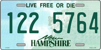 NH license plate 1225764