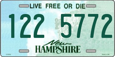 NH license plate 1225772
