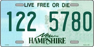 NH license plate 1225780