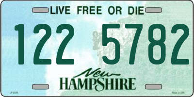 NH license plate 1225782