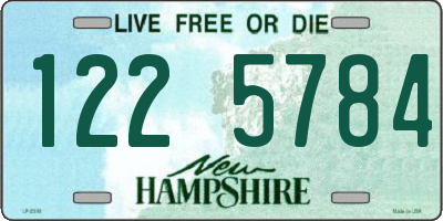 NH license plate 1225784