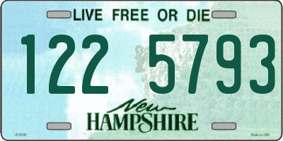 NH license plate 1225793