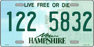 NH license plate 1225832