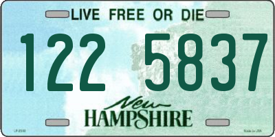 NH license plate 1225837