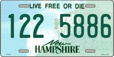 NH license plate 1225886
