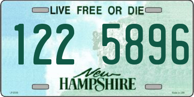 NH license plate 1225896