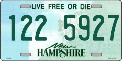NH license plate 1225927