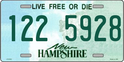 NH license plate 1225928