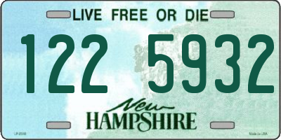 NH license plate 1225932