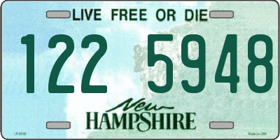 NH license plate 1225948