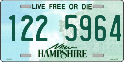 NH license plate 1225964