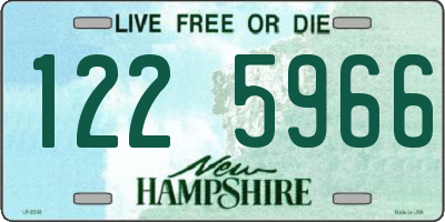 NH license plate 1225966