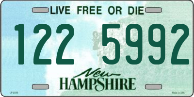 NH license plate 1225992