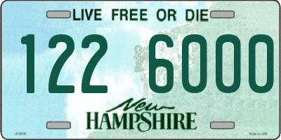 NH license plate 1226000