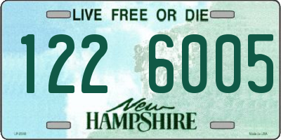 NH license plate 1226005