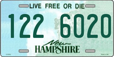 NH license plate 1226020