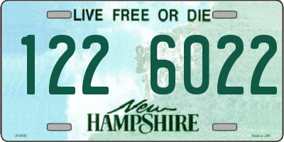 NH license plate 1226022