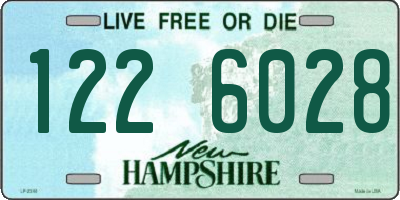 NH license plate 1226028