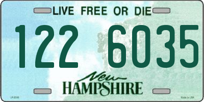 NH license plate 1226035