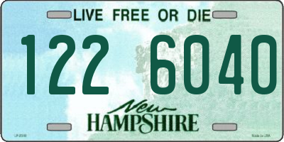 NH license plate 1226040