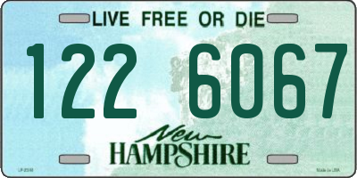 NH license plate 1226067