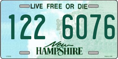 NH license plate 1226076