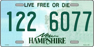 NH license plate 1226077