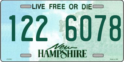 NH license plate 1226078