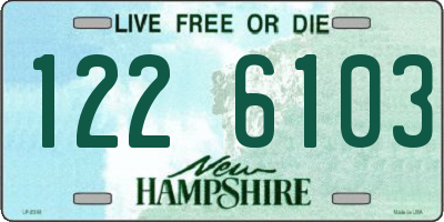 NH license plate 1226103